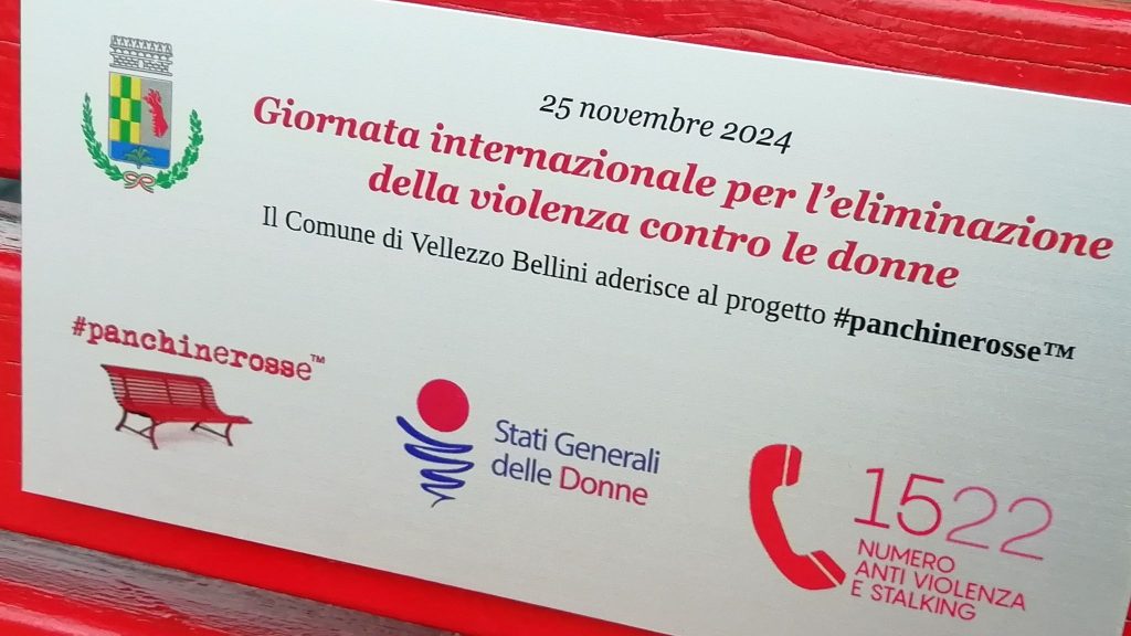panchina rossa vellezzo bellini