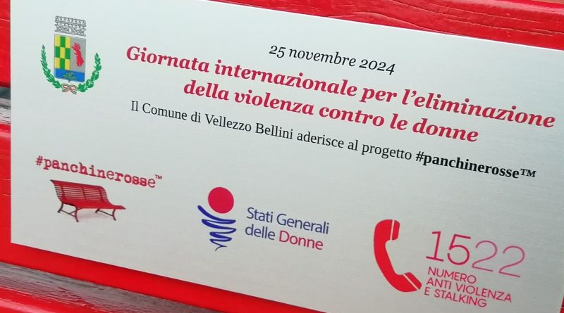 panchina rossa vellezzo bellini